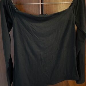 Black asymmetrical shirt